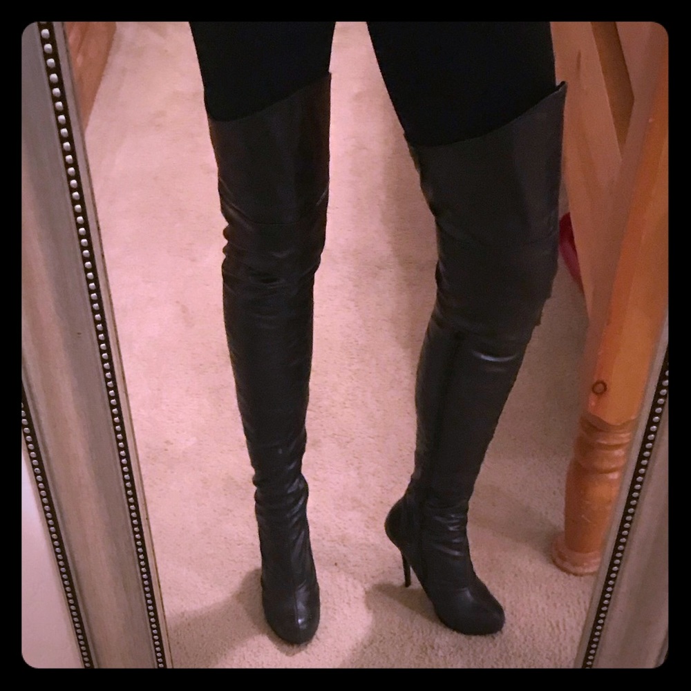 Thigh-high boots!  Size 8-8.5